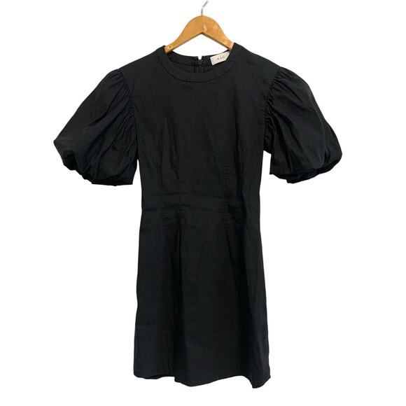 A.L.C. Black Puff Sleeve Mini Dress Size 2 - Picture 1 of 6